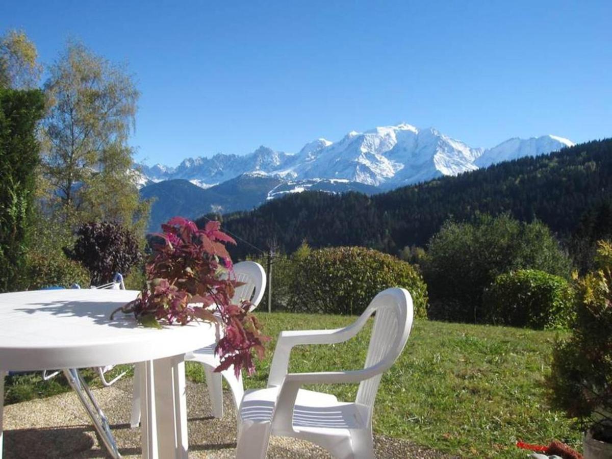 Studio Accueillant A Cordon Vue Mont Blanc 22 M² Parking Inclus Eksteriør billede